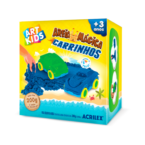 Massa Areia Carrinhos - 200g