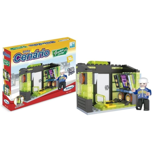 Blocos de Encaixe Cenário Game Center