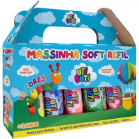 Massa de Modelar Refil - Utiguti 12 Cores Sortidas de 50g