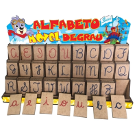 Alfabeto Móvel Degrau Letra Cursiva 