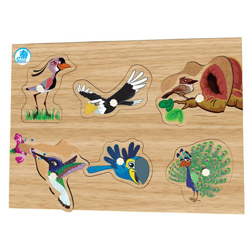 Quebra-cabeça com Pinos - Aves