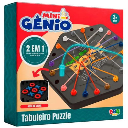 Jogo Diverso Tabuleiro Puzzle 2 em 1