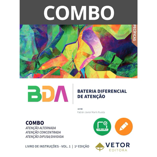 BDA - Bateria Diferencial de Atenção - Combo de Aplicação Online + Livro de Instruções Vol. 1