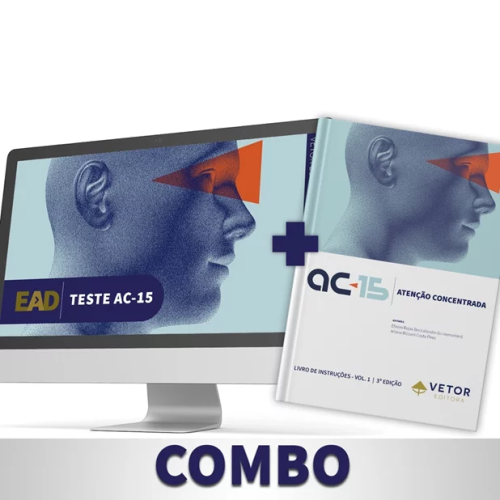 AC-15 - Teste de Atenção Concentrada - Combo Coleção do Teste + Curso EAD
