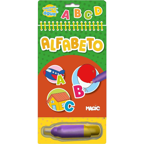 Livro Aquabook Alfabeto - Caneta Mágica Livro Aquabook Alfabeto - Caneta Mágica