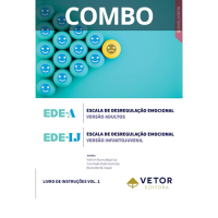 EDE-A - Escala de Desregulação Emocional - Adultos e Infantojuvenil - Combo de Aplicação Online + Livro de Instruções Vol. 1