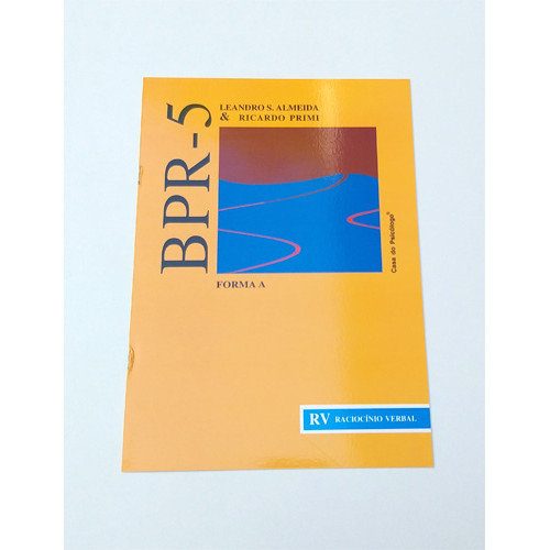 BPR-5 - Bateria de Provas de Raciocínio - Caderno (RV) Forma A