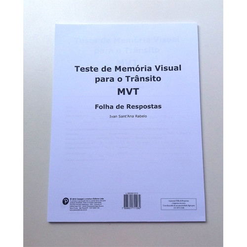 MVT - Teste de Memória Visual para o Trânsito - Bloco de Resposta