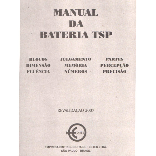Bateria TSP - Manual Geral