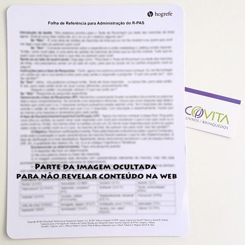 R-PAS - Sistema de Avaliação por Performance no Rorschach - Folha de Referência