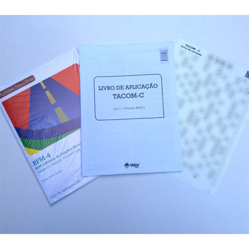 BFM-4 - TACOM C- Coleção forma C ( com 1 Livro de Instruções (Manual), TACOM C - 1 Bloco com 25 Folhas, 1 Crivo Correção TACOM C)