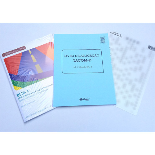 BFM-4 - TACOM D- Coleção forma D ( com 1 Livro de Instruções (Manual), TACOM D - 1 Bloco com 25 Folhas, 1 Crivo Correção TACOM D)