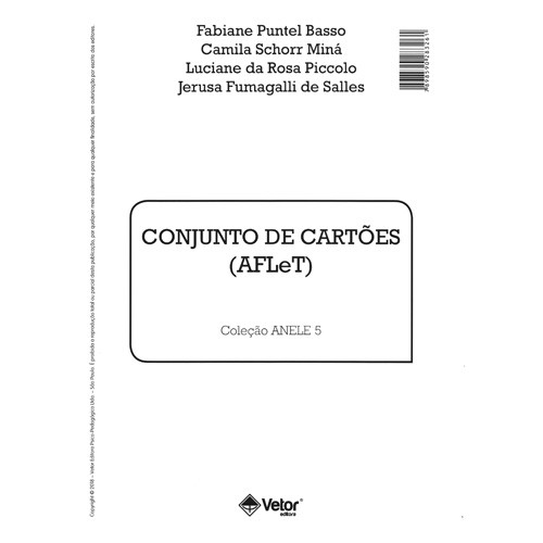 ANELE 5 - Avaliação da Fluência de Leitura Textual - AFLeT - Conjunto de Cartões