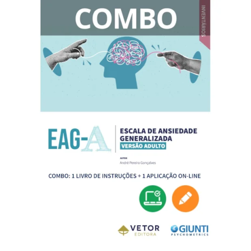 EAG-A - Escala de Ansiedade Generalizada - Versão Adulto - Combo de Aplicação Online + Livro de Instruções Vol. 1