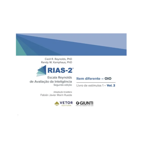 RIAS-2 - Escala Reynolds de Avaliação de Inteligência - Livro de Estímulos 1 - OIO - Item Diferente Vol. 2