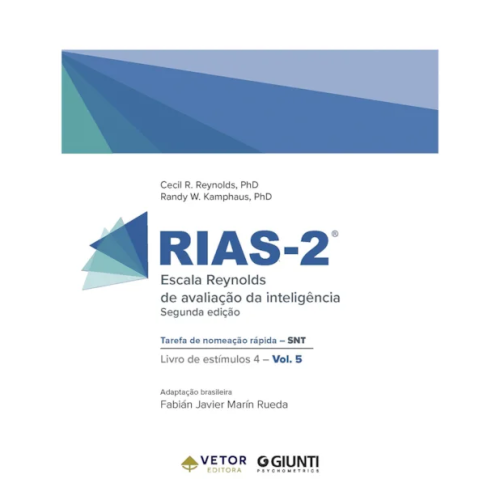 RIAS-2 - Escala Reynolds de Avaliação de Inteligência - Livro de Estímulos 4 - SNT - Tarefa de Nomeação Rápida Vol. 5
