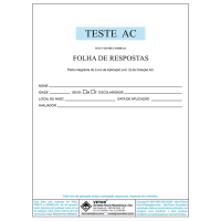 AC - Teste de Atenção Concentrada - Livro de Aplicação Vol. 2 com 50 folhas