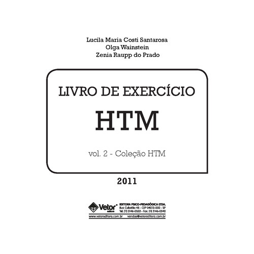 HTM - Teste de Habilidade para o Trabalho Mental - Livro de Exercício Reutilizável