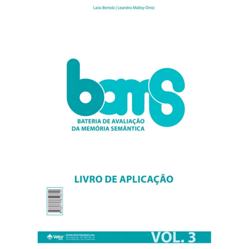 BAMS - Bateria de Avaliação da Memória Semântica - Livro de Aplicação Vol 3