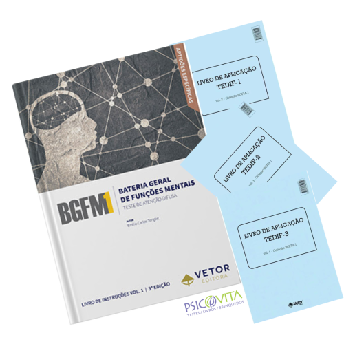 BGFM-1 - Bateria Geral de Funções Mentais - Testes de Atenção Difusa - TEDIF 1, TEDIF 2 e TEDIF 3 - Coleção