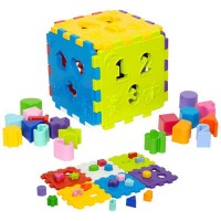 Cubo didático com blocos