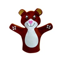 Fantoche Luva Feltro Urso - 25 centímetros