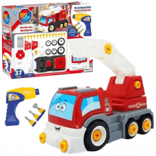 Caminhão de Bombeiro com Parafusadeira para Montar - Big X Truck 