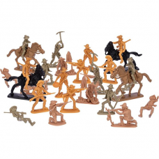 Balde Forte Apache Cowboys Gulliver com 34 peças.