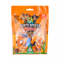 Miniatura Colecionável Forte Apache - 12 Peças Cowboys 