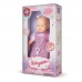 Boneca Bebezinho Vestido Rosa - 49 centímetros