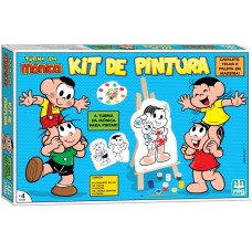 Turma da Mônica Kit Pintura - Cavalete 4 Tela