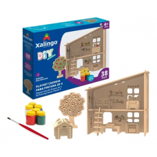 Quebra-cabeça para Pintura 3D - Casinha Quebra-cabeça para Pintura 3D - Casinha