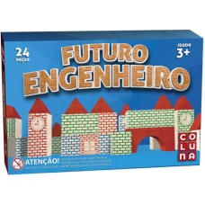 Futuro Engenheiro com 24 peças em Madeira - Coluna