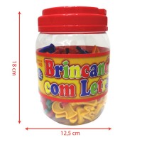 Brincando com Letras 173 peças Pote