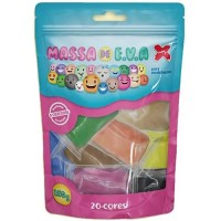 Massa de EVA para Artesanato Make - 20 Cores 