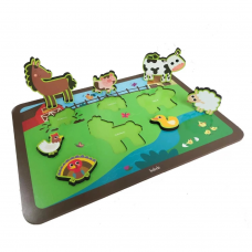 Quebra-Cabeça de Encaixe Fazendinha Quebra-Cabeça de Encaixe Fazendinha