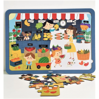 Quebra-Cabeça Feirinha dos Alimentos 24 Peças