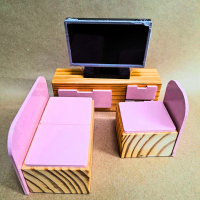 Coleção Casinha Kit Sala Rosa