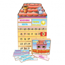 Casinha Calendário, 1 Painel e 1 Estojo