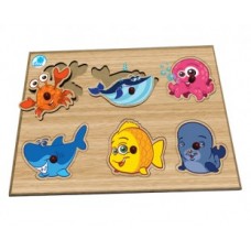 Quebra-cabeça com Pinos - Animais Aquáticos