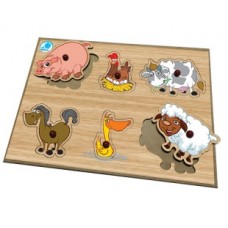 Quebra-cabeça com Pinos - Animais da Fazenda