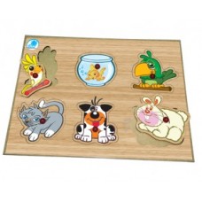 Quebra-cabeça com Pinos - Animais de Estimação