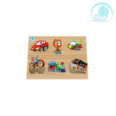 Quebra-cabeça com Pinos - Meios de Transporte