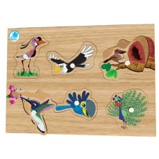 Quebra-cabeça com Pinos - Aves
