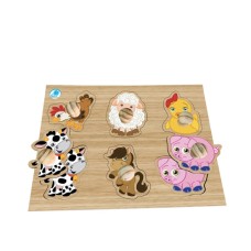 Quebra-cabeça pinão - Animais da Fazenda