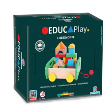 EducaPlay - Crie e Monte Carrinho Madeira