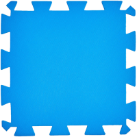 Tatame de EVA com Encaixe 50 x 50 centímetros com 1 centímetro de espessura Azul - Pacote com Quatro Unidades