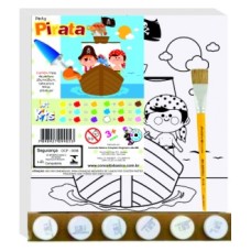 Art Kits Tela Pinta Pirata - 25 X 25 centímetros