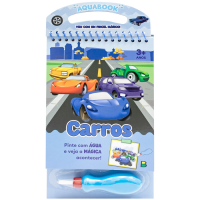 Livro Aquabook Carros - Pincel Mágico