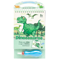 Livro Aquabook Dinossauros - Pincel Mágico